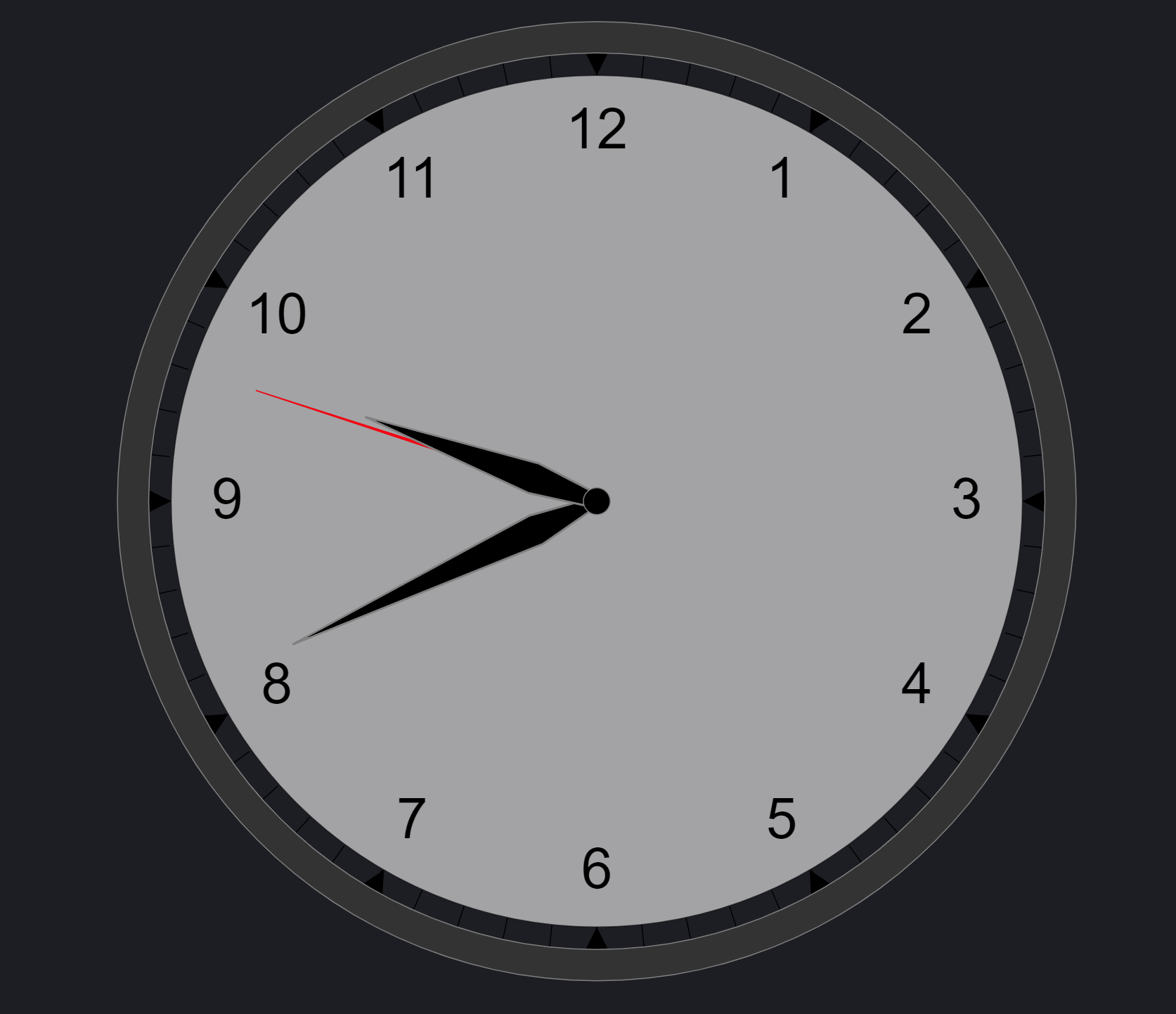 Vega Clock UTC at elastic content share